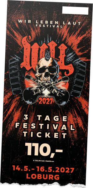 Wir leben Laut Festival 2027 - Wochenendticket Kinder 7-12 Jahre